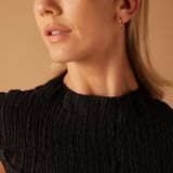 Lucardi - Oorbellen - Goudkleurig - Echt Zilver - Geboortebloem