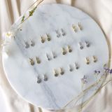 Lucardi - Oorbellen - Goudkleurig - Echt Zilver - Geboortebloem