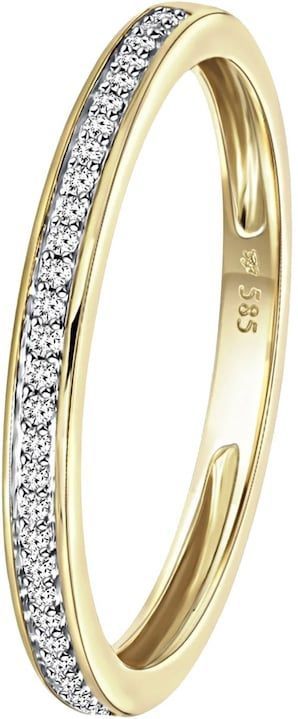Lucardi - Ring - Goud - Transparant