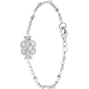 Lucardi Dames Armband Surinaamse mattenklopper - Echt Zilver - Armband - Cadeau - 20 cm - Zilverkleurig