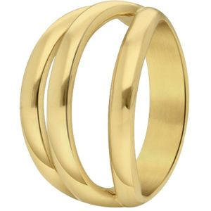 Gerecycled stalen 18 karaat goldplated ring Aglae