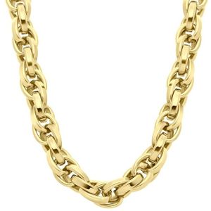 Camille gerecycled stalen 18 karaat goldplated ketting voor dames
