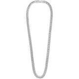 Lucardi Heren Ketting Staal Ketting 70 Zilverkleurig