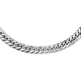 Lucardi Heren Ketting Staal Ketting 70 Zilverkleurig