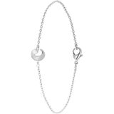 Stalen armband met letter hanger