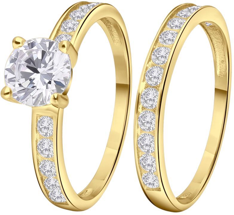 Lucardi - Ring - Zilver - Wit