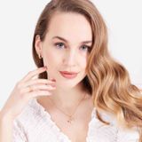 Lucardi - Ring - Goudkleurig - Echt Zilver - Met Zirkonia