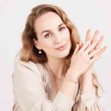 Lucardi - Oorbellen met Kristallen Oog - Oorbellen - Zilverkleurig - Staal