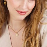 Lucardi - Dames Ketting - Goudkleurig - Staal - 47 cm