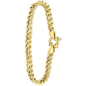 Gerecycled zilveren goldplated armband gourmet