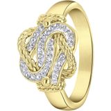 Lucardi Dames Ring Surinaamse Mattenklopper - Staal - Goudkleurig