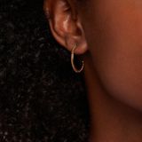 Lucardi - Oorbellen - Goudkleurig - Gerecycled Stalen Goldplated - Waterproof