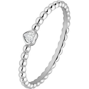 Lucardi - Damesring - Zilver - 925 Sterling Zilver