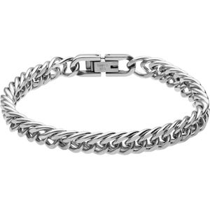 Stalen gourmet armband