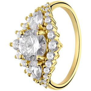 Lucardi - Ring 925 Silber Ringe 1 ct Damen (39.99 € / 1 ct)