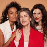 Lucardi - Zilveren Goldplated Ring Hart met Zirkonia - Ring - 925 Zilver - Goudkleurig