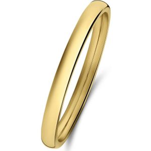 Stalen goldplated ring 2mm