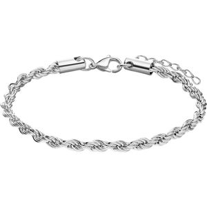 Stalen armband koord 4mm