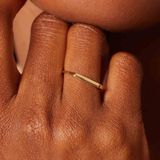 Lucardi - 14 Karaat Gouden Ring - Geelgoud - Ring - 16.50 / 52 mm