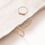 Lucardi - 14 Karaat Gouden Ring - Geelgoud - Ring - 16.50 / 52 mm