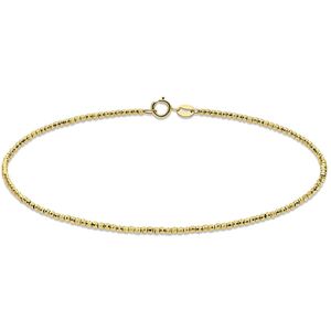 14 Karaat geelgouden armband diamond cut