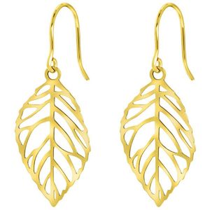 Lucardi - Oorknoppen - Goud - 14 Karaat - Dames