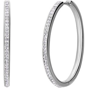 Lucardi - Creolen - Zilver - 925 Sterling Zilver