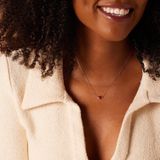 Lucardi - Ketting - Geelgoud - 14 Karaat - Birthstone Hanger Juli - 45 cm