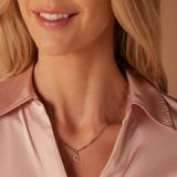 Lucardi - Closed Forever - Ketting - Zilverkleurig - Staal - 47 cm