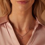 Lucardi - Closed Forever - Ketting - Zilverkleurig - Staal - 47 cm