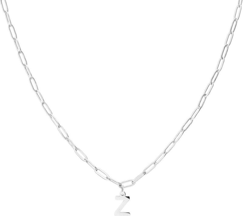 Lucardi - Closed Forever - Ketting - Zilverkleurig - Staal - 47 cm