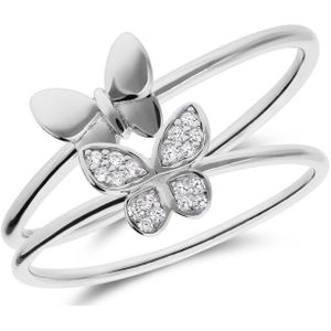 Lucardi - Damesring - Zilver - 925 Sterling Zilver