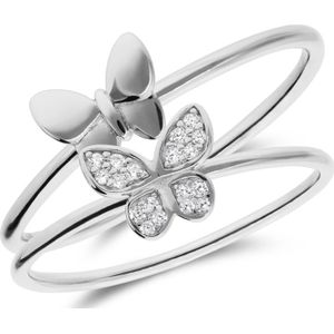 Lucardi - Ring - Zilver - 925 Sterling Zilver