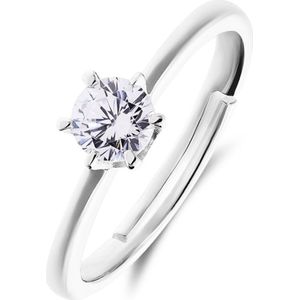 Zilveren ring zirkonia