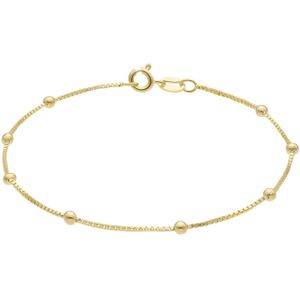 Zilveren goldplated fantasiearmband voor dames