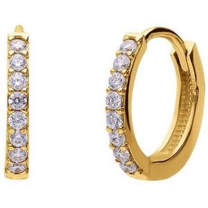 Lucardi Oorbellen 'Klassisch'  goud / zilver