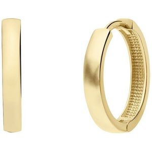 14 karaat geelgouden oorringen 11mm