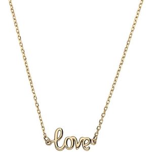 9 karaat ketting met de tekst love