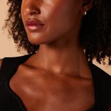 Lucardi - Oorbellen - Bicolor - Zilver - Goudkleurig - 9 Karaat