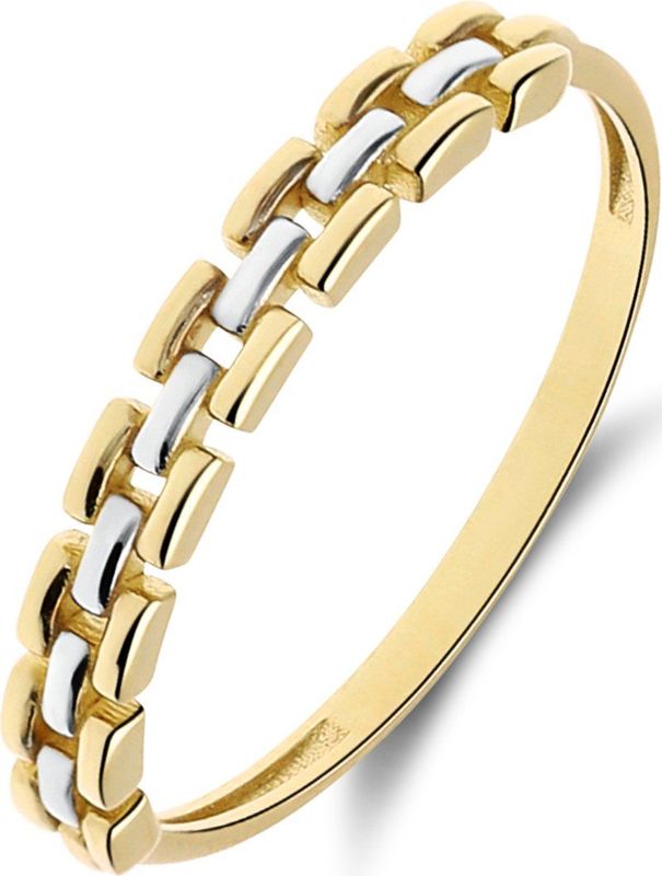 Lucardi - 14 Karaat Gouden Ring - Goud