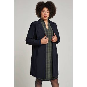 Plus Basics - Lange Blazer - Donkerblauw - Travelstof