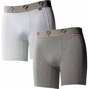 Q1905 Boxer 2-pack white / grey