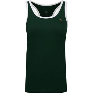 Q1905 - London Tanktop - Groen - Katoen - Geschikt voor Sport