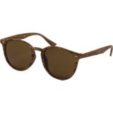 Az Eyewear Icons Unisex Zonnebril Hout Look Licht Bruin | Polarized