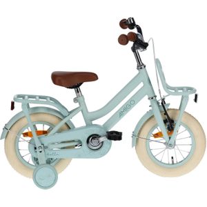 AMIGO Bella Meisjesfiets - Kinderfiets voor Meisjes - 12 Inch 21 cm - Terugtraprem - Groen