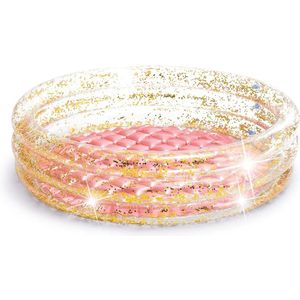 Intex Opblaaszwembad glitter 86 x 25 cm vinyl roze/goud