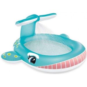 Intex Opblaaszwembad Walvis Watersproeier 196 X 201 Cm Blauw