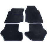 Bavepa Complete Velours Automatten Zwart Met Donkerblauwe Rand Dacia Dacia Logan MCV 2005-2013 (5 personen)