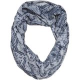 Sjaal met zakken | opbergvakje met rits | slangenprint dierenprint| 4 seizoenen draagbaar, ook winter | 160 x 30cm | ronde sjaal