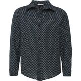 Mexx - Jongens Overhemd - Blauw Print - 100% Katoen